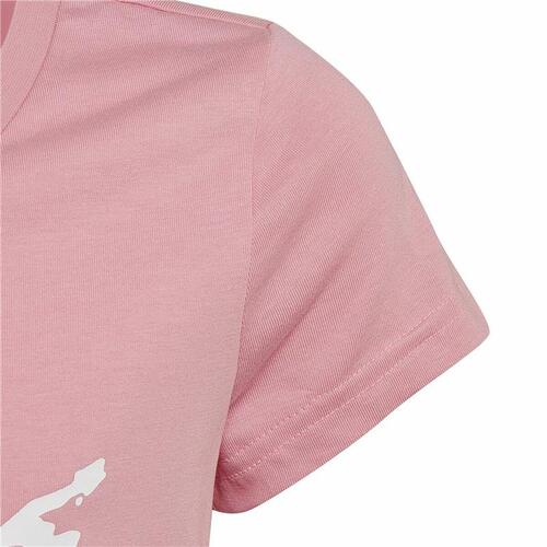 Børne Kortærmet T-shirt Adidas Graphic Pink 11-12 år