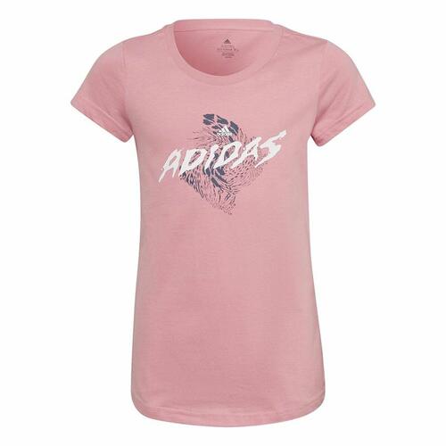 Børne Kortærmet T-shirt Adidas Graphic Pink 13-14 år