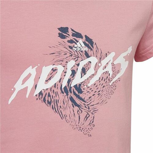Børne Kortærmet T-shirt Adidas Graphic Pink 14-15 år