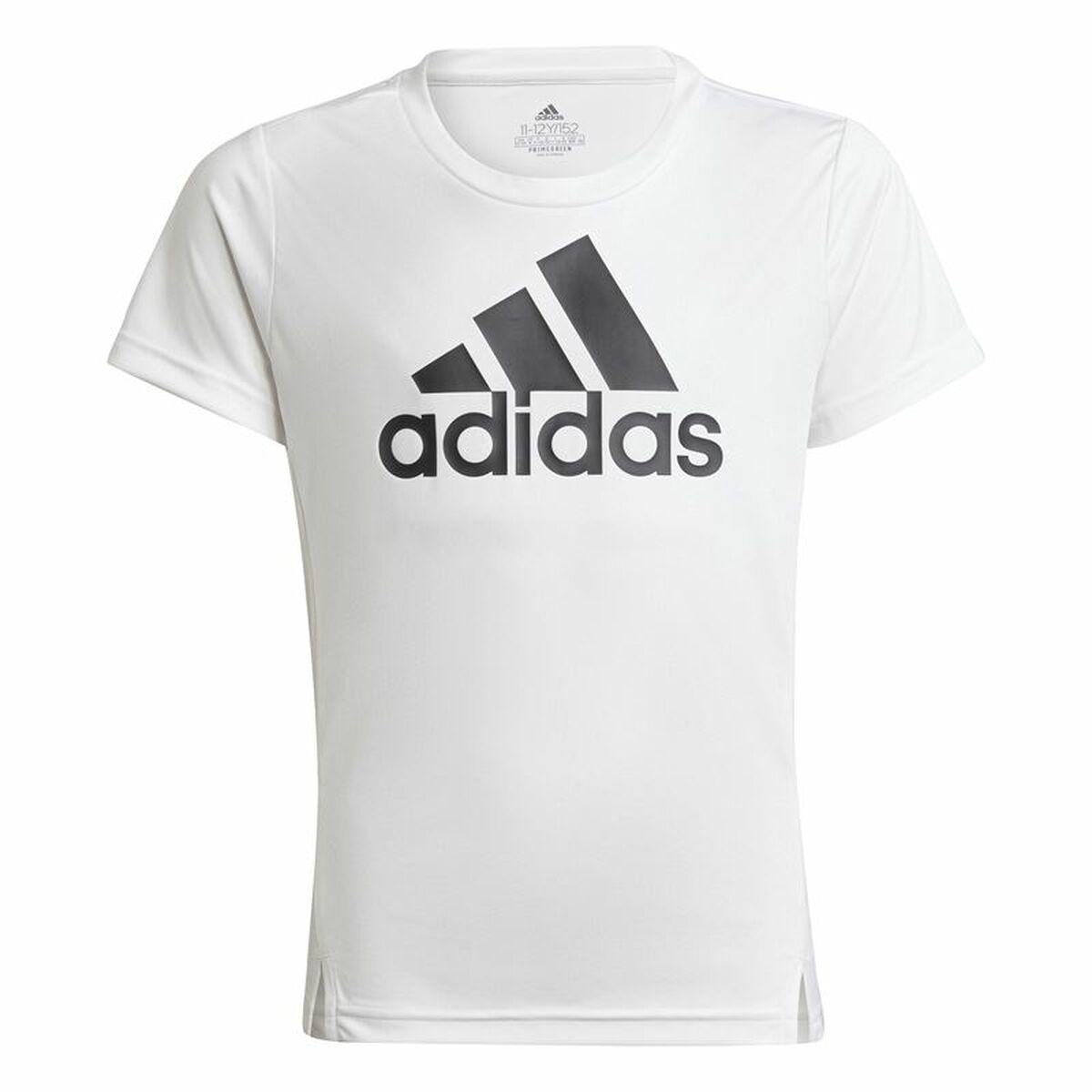 Børne Kortærmet T-shirt Adidas Designed To Move Hvid 11-12 år