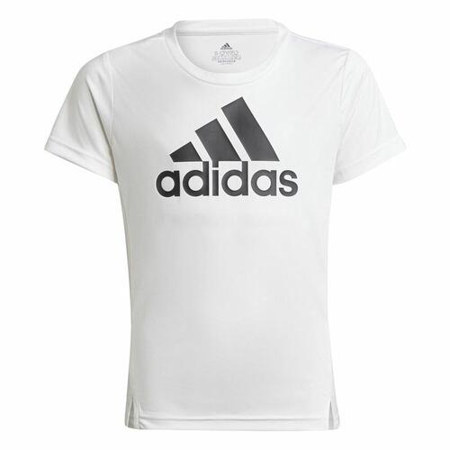 Børne Kortærmet T-shirt Adidas Designed To Move Hvid 13-14 år