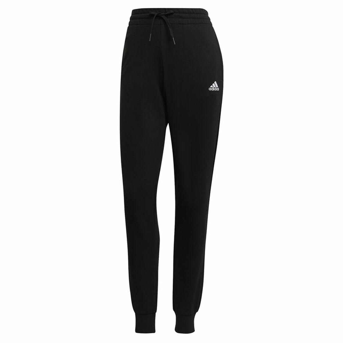 Lange sportsbukser Adidas French Terry Logo Dame Sort S