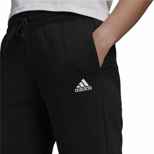 Lange sportsbukser Adidas French Terry Logo Dame Sort S