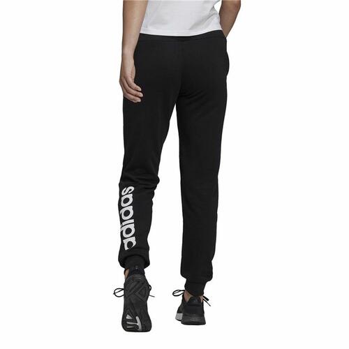 Lange sportsbukser Adidas French Terry Logo Dame Sort S