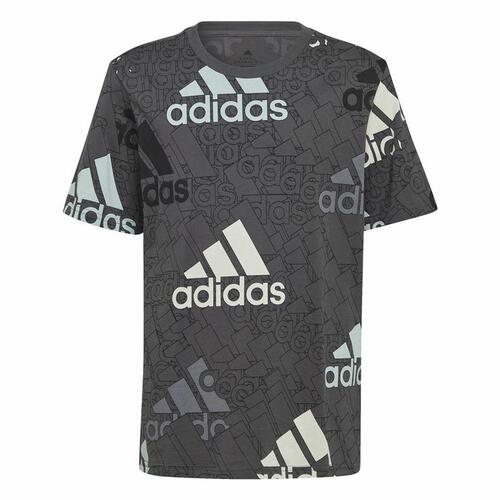 Børne Kortærmet T-shirt Adidas Brand Love Sort 7-8 år