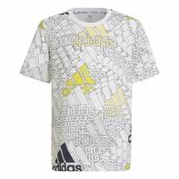 Børne Kortærmet T-shirt Adidas Brand Love Hvid 11-12 år