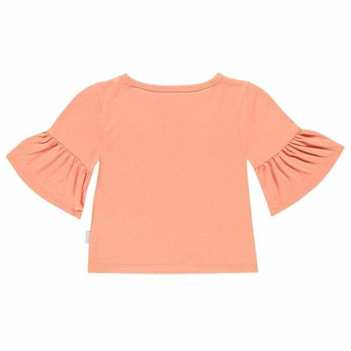 Børne Kortærmet T-shirt Converse Ruffle Laksefarvet 12-13 år