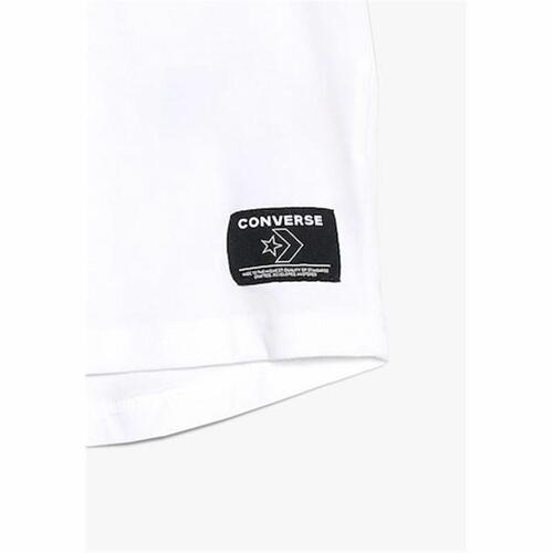 Børne Kortærmet T-shirt Converse Retro Sport Hvid 12-13 år