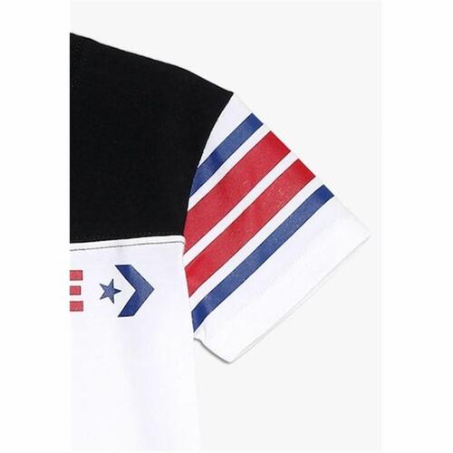 Børne Kortærmet T-shirt Converse Retro Sport Hvid 12-13 år