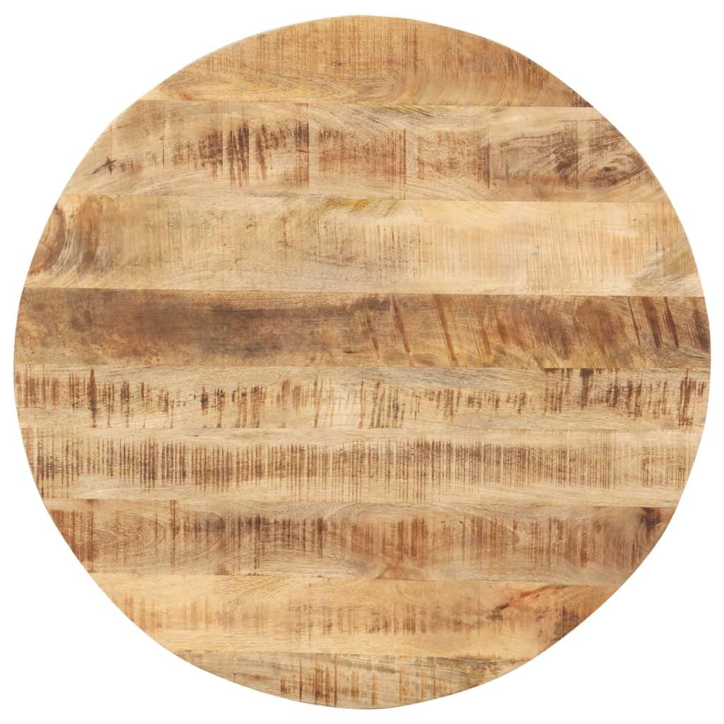 Bordplade 15-16 mm rund 50 cm massivt mangotræ