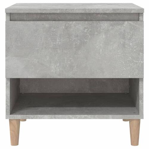 Sengebord 50x46x50 cm konstrueret træ betongrå