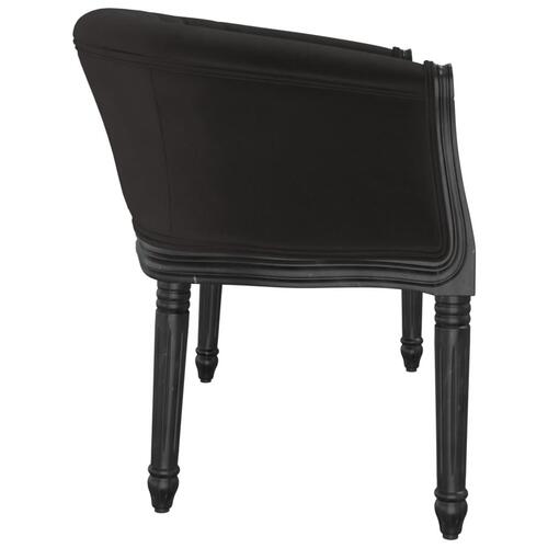 Bænk 98x56x69 cm velour sort