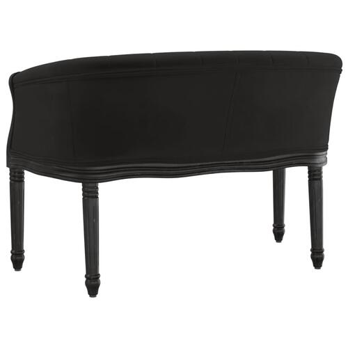 Bænk 98x56x69 cm velour sort