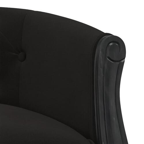 Bænk 98x56x69 cm velour sort