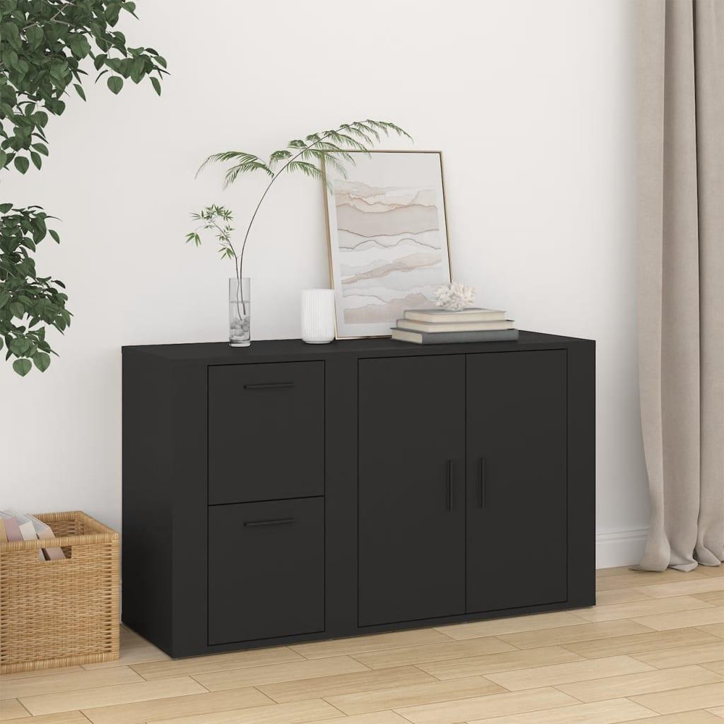 Skænk 100x33x59,5 cm konstrueret træ sort