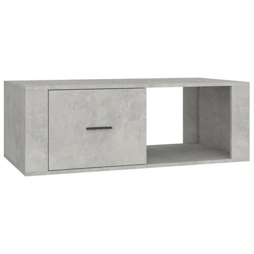 Sofabord 100x50,5x35 cm konstrueret træ betongrå