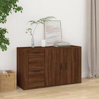 Skænk 100x33x59,5 cm konstrueret træ brun egetræsfarve