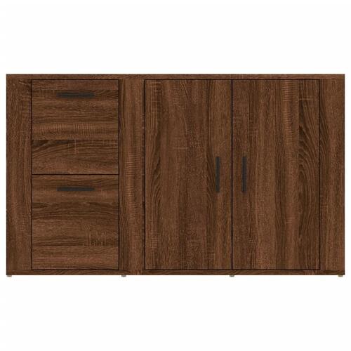 Skænk 100x33x59,5 cm konstrueret træ brun egetræsfarve