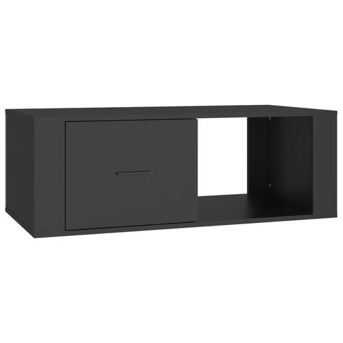 Sofabord 100x50,5x35 cm konstrueret træ sort