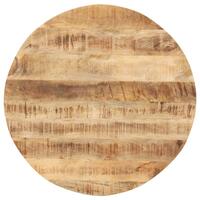 Bordplade 15-16 mm rund 80 cm massivt mangotræ