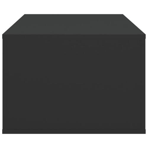 Sofabord 100x50,5x35 cm konstrueret træ sort