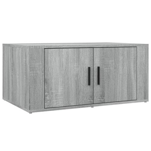 Sofabord 80x50x36 cm konstrueret træ grå sonoma-eg