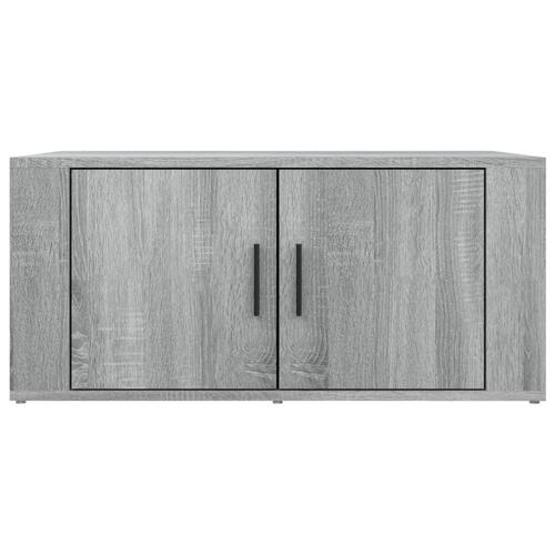 Sofabord 80x50x36 cm konstrueret træ grå sonoma-eg