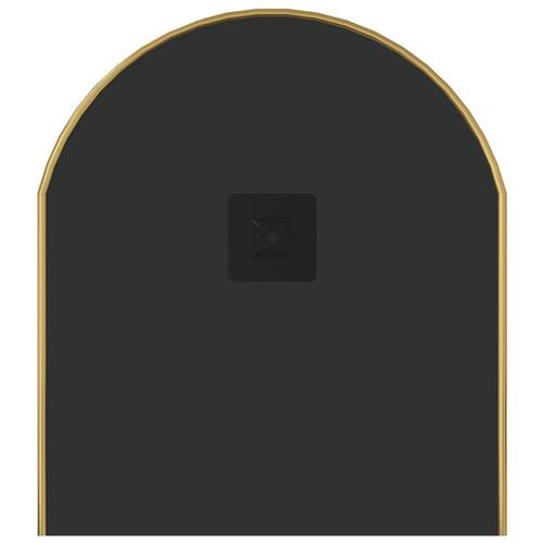 Vægspejl 80x35 cm oval guldfarvet