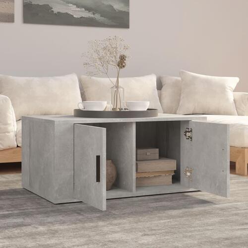Sofabord 80x50x36 cm konstrueret træ betongrå