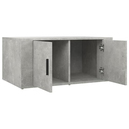Sofabord 80x50x36 cm konstrueret træ betongrå