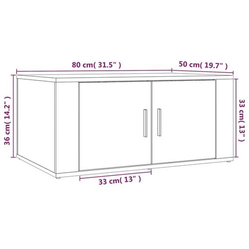 Sofabord 80x50x36 cm konstrueret træ betongrå