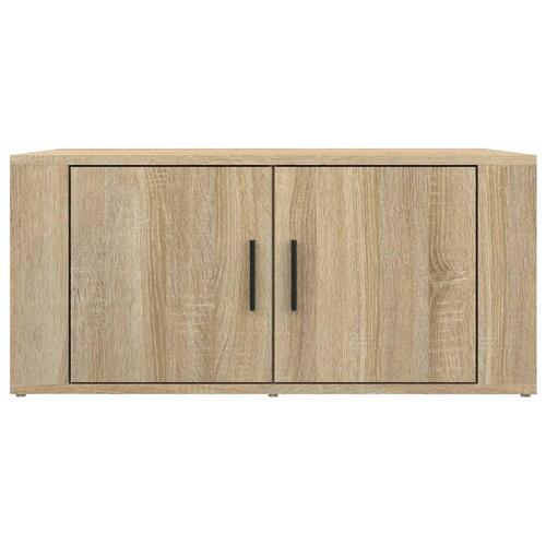 Sofabord 80x50x36 cm konstrueret træ sonoma-eg