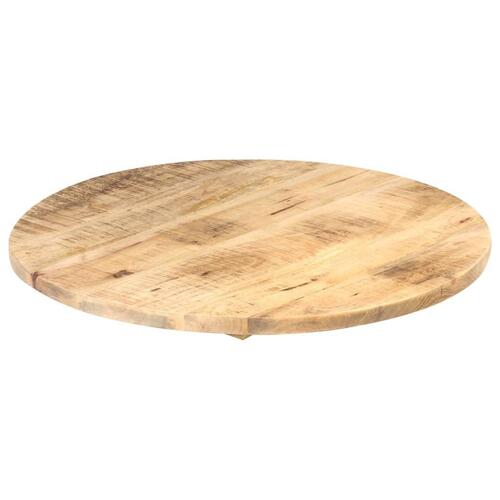 Bordplade 25-27 mm rund 40 cm massivt mangotræ