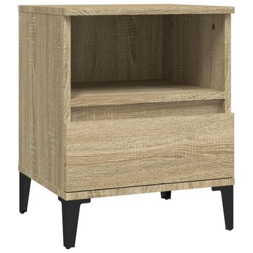 Sengebord 40x35x50 cm sonoma-eg