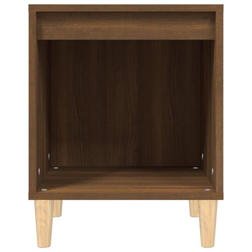 Sengebord 40x35x50 cm brun egetræsfarve