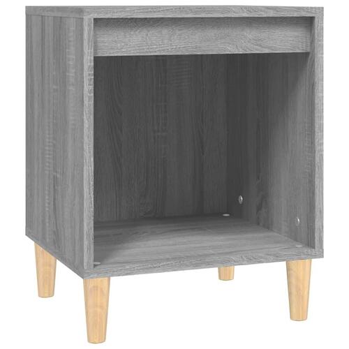 Sengebord 40x35x50 cm grå sonoma