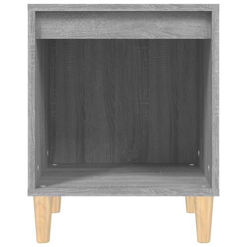 Sengebord 40x35x50 cm grå sonoma