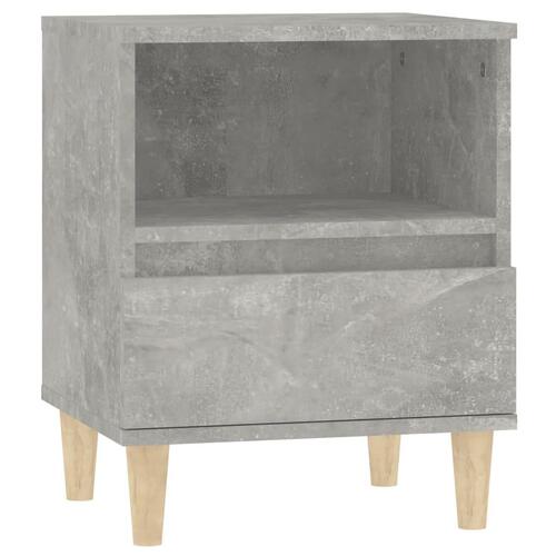 Sengebord 40x35x50 cm betongrå