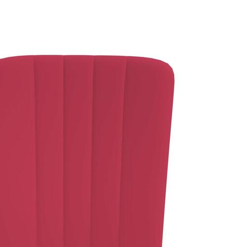 Spisebordsstole 4 stk. velour vinrød