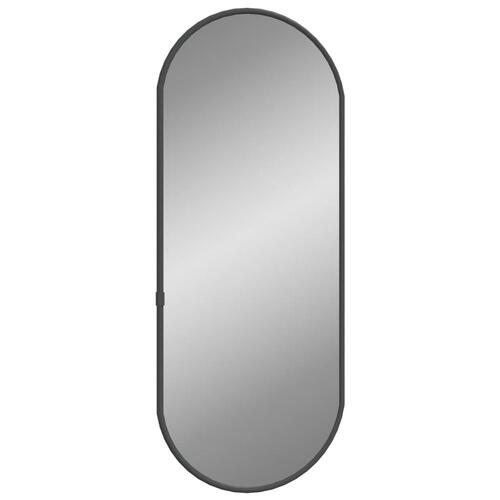Vægspejl 50x20 cm oval sort