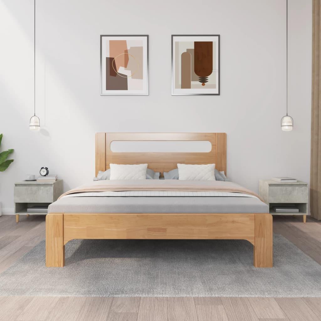 Sengeborde 2 stk. 50x46x50 cm konstrueret træ betongrå