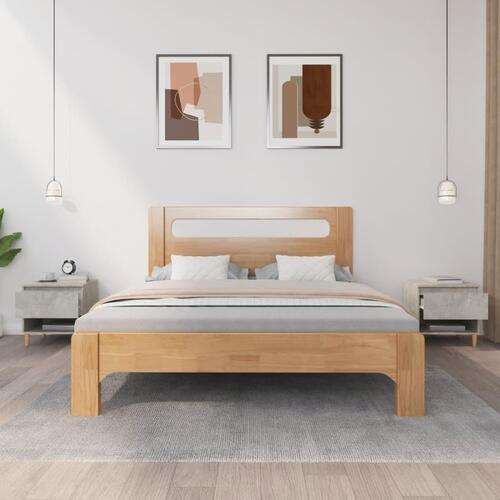 Sengeborde 2 stk. 50x46x50 cm konstrueret træ betongrå