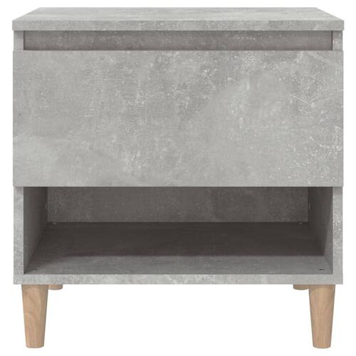 Sengeborde 2 stk. 50x46x50 cm konstrueret træ betongrå