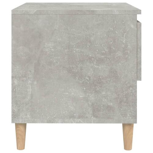 Sengeborde 2 stk. 50x46x50 cm konstrueret træ betongrå