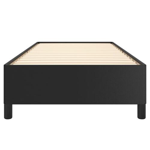 Sengeramme 90x200 cm kunstlæder sort