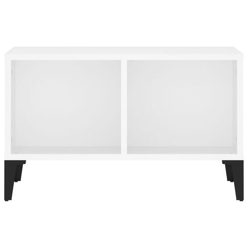 Sofabord 60x50x36,5 cm konstrueret træ hvid