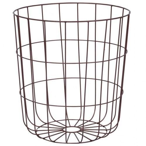 Sofabord Ø 39,5 cm MDF kobberfarvet