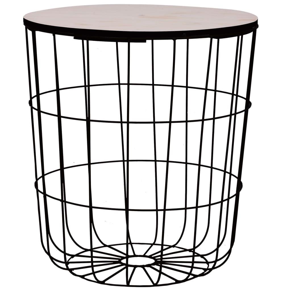 Sofabord Ø 39,5 cm sort