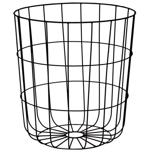 Sofabord Ø 39,5 cm sort