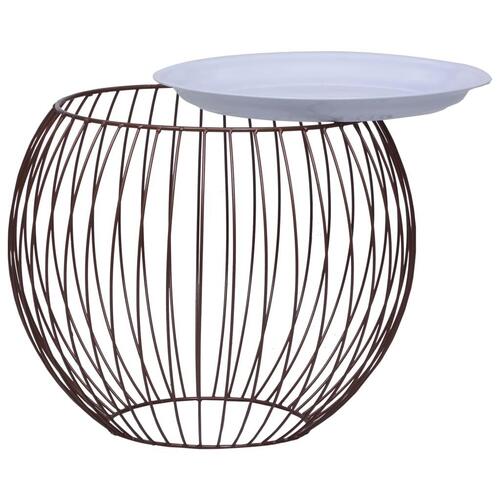 Sofabord Ø 41 cm guldfarvet